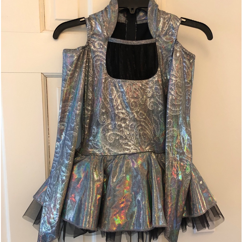 Silver Jazz Hip Hop Dance Costume